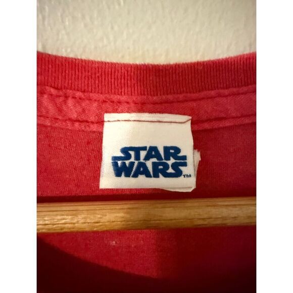 Star Wars Mens XXL Millennium Falcon Blueprint Graphic Tee Shirt Red Engineering - Picture 6 of 7